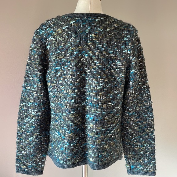 Anthropologie MOTH Keavy chunky tweed cardigan jacket sweater open front M - Picture 6 of 17